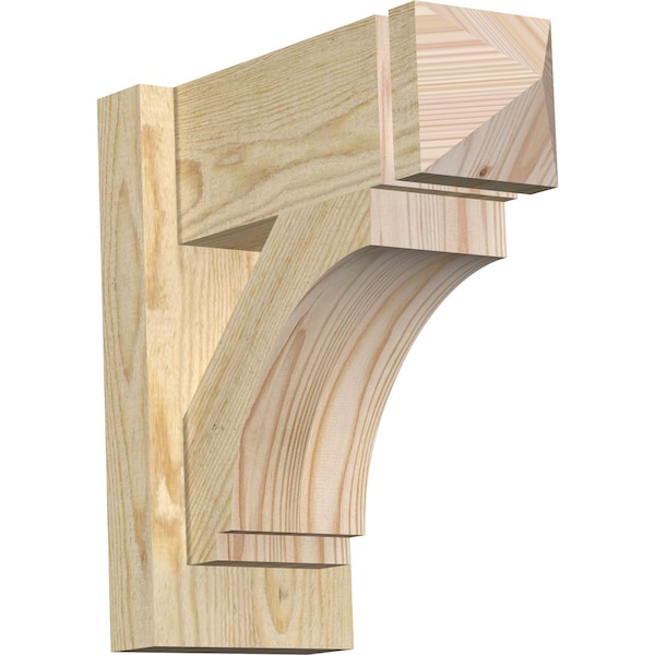 Ekena Millwork Imperial Arts & Crafts Rough Sawn Outlooker, Douglas Fir, 6"W x 14"D x 14"H OUT06X14X14IMP03RDF - main